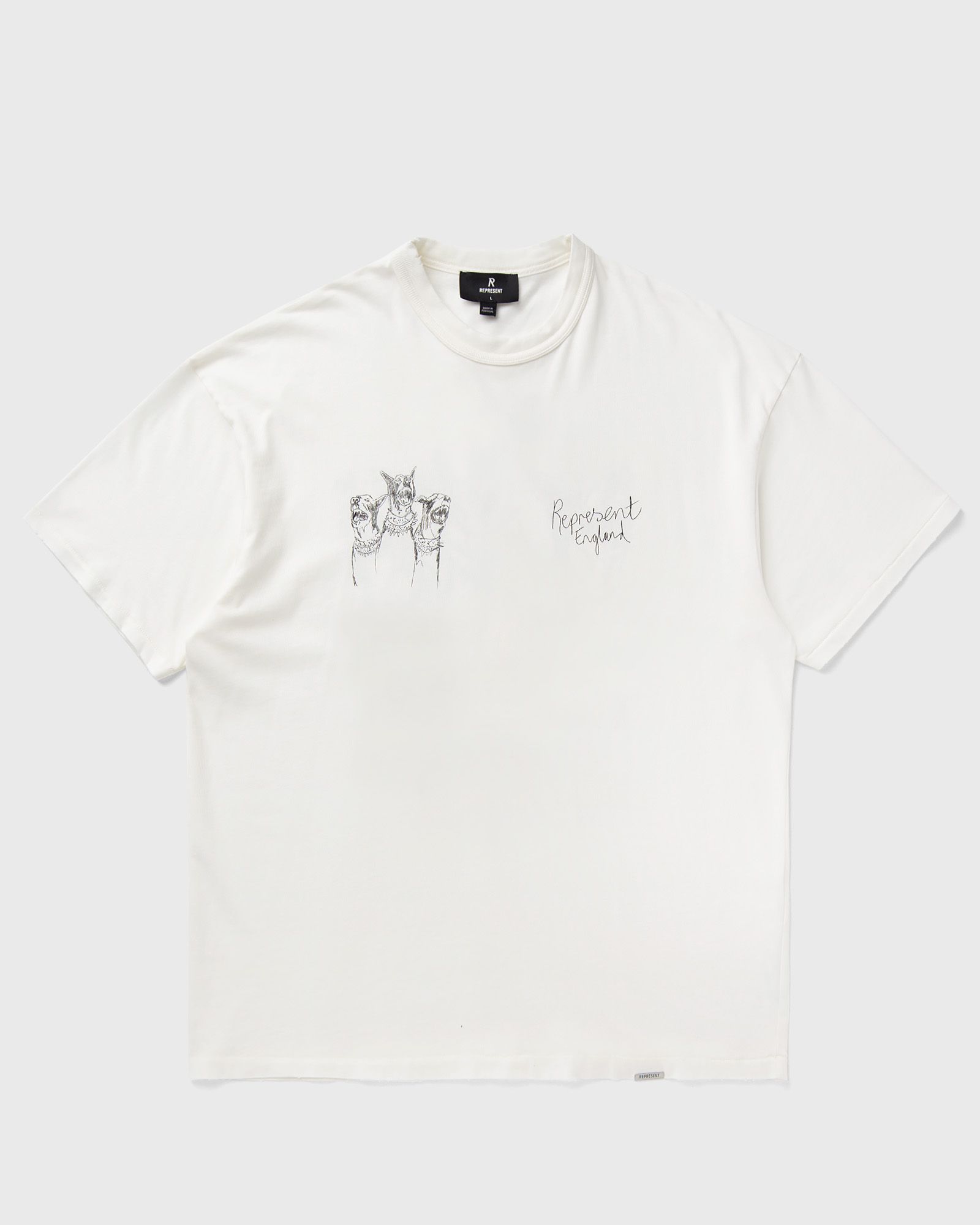 Represent Hand Drawn Thoroughbred Dogs T-Shirt, white