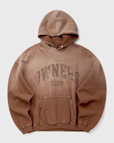 Represent OWNERS HOODIE, brown