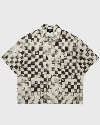 Represent POOL SIDE SHIRT, black|white