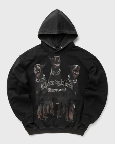 Represent THOROUGHBRED HOODIE, black