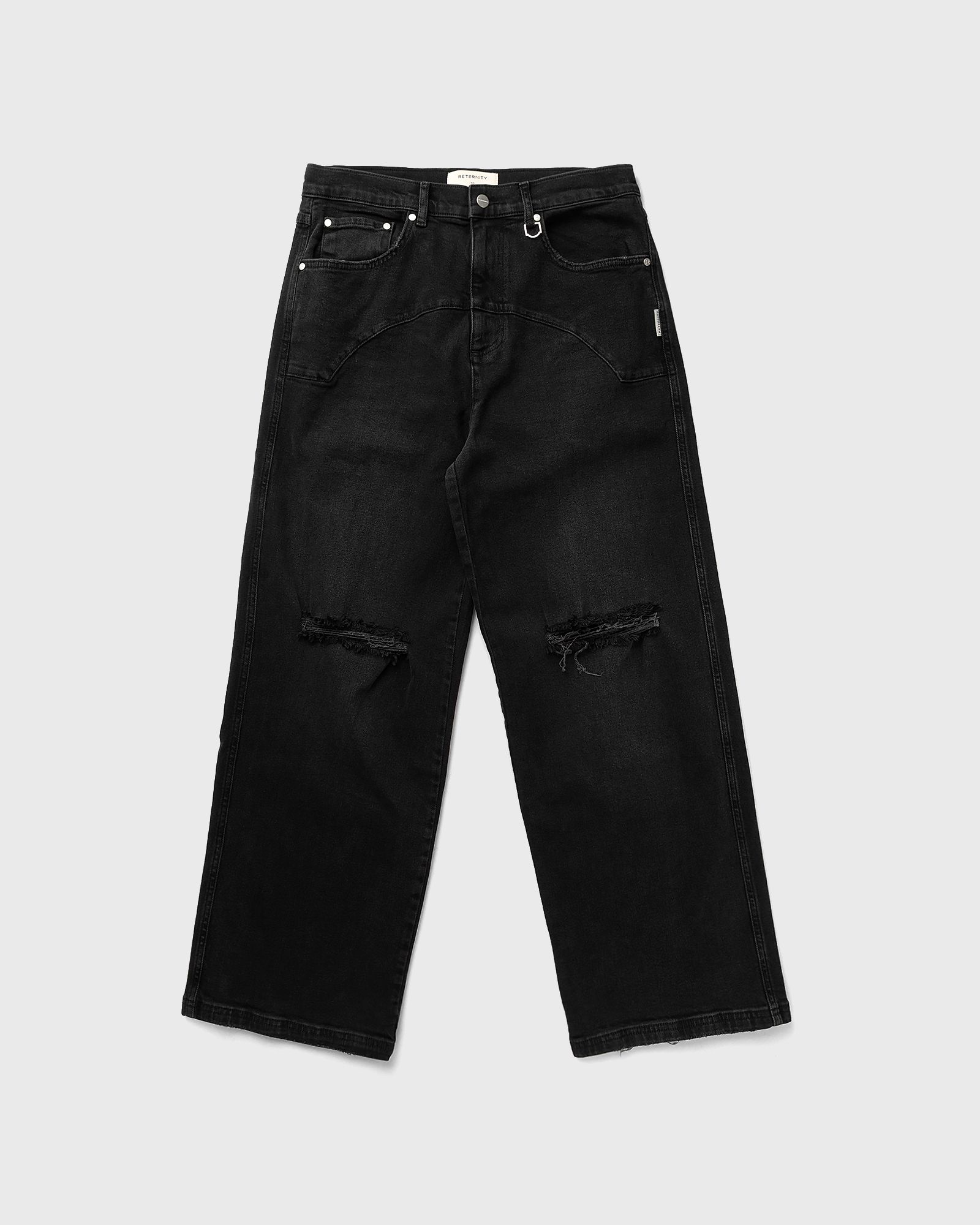 Reternity DESTROYED TROU DENIM, black