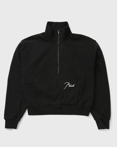 Rhude CLASSIQUE HALF ZIP, black