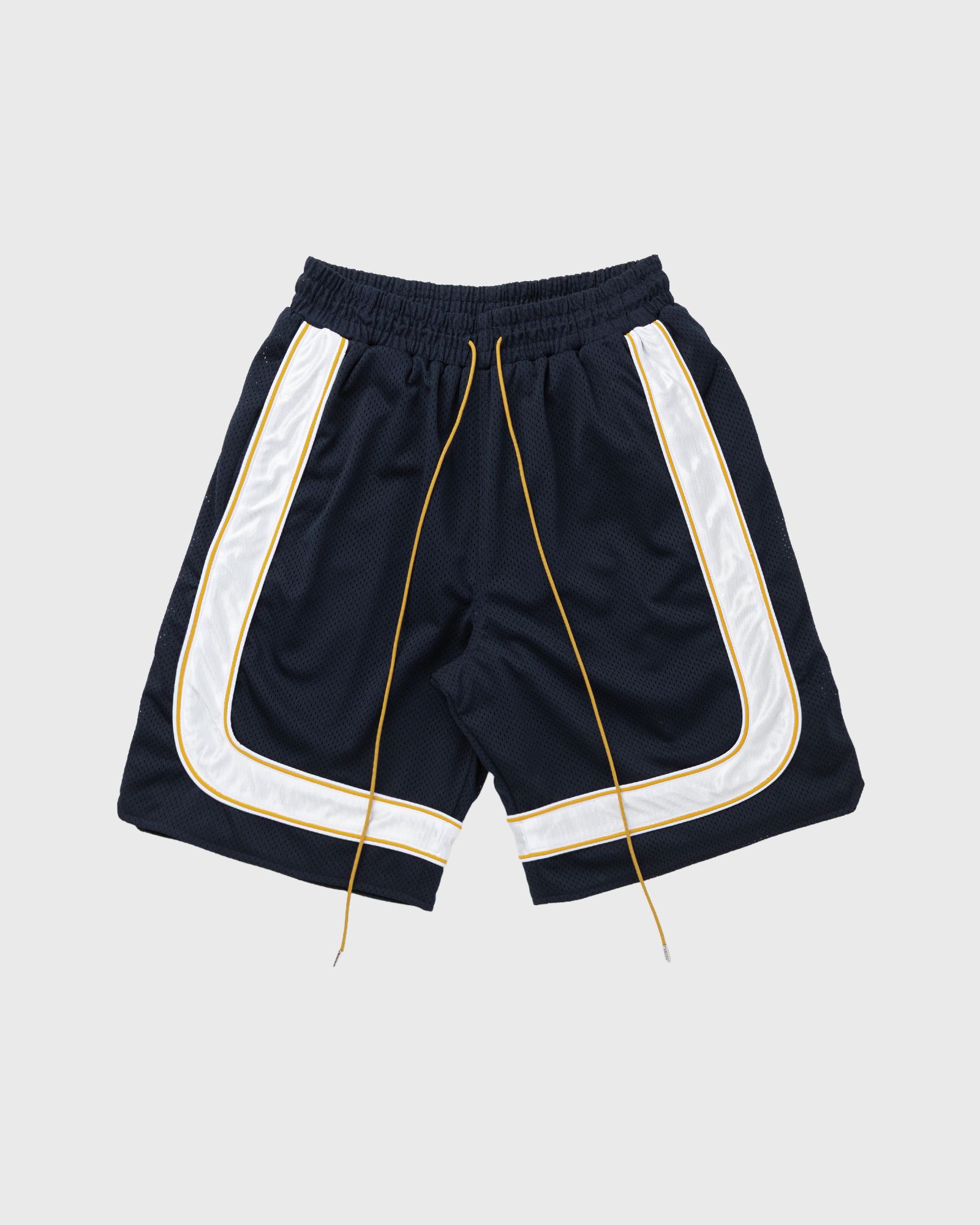 Rhude MESH PIPING BAGGY TRACK SHORT, blue