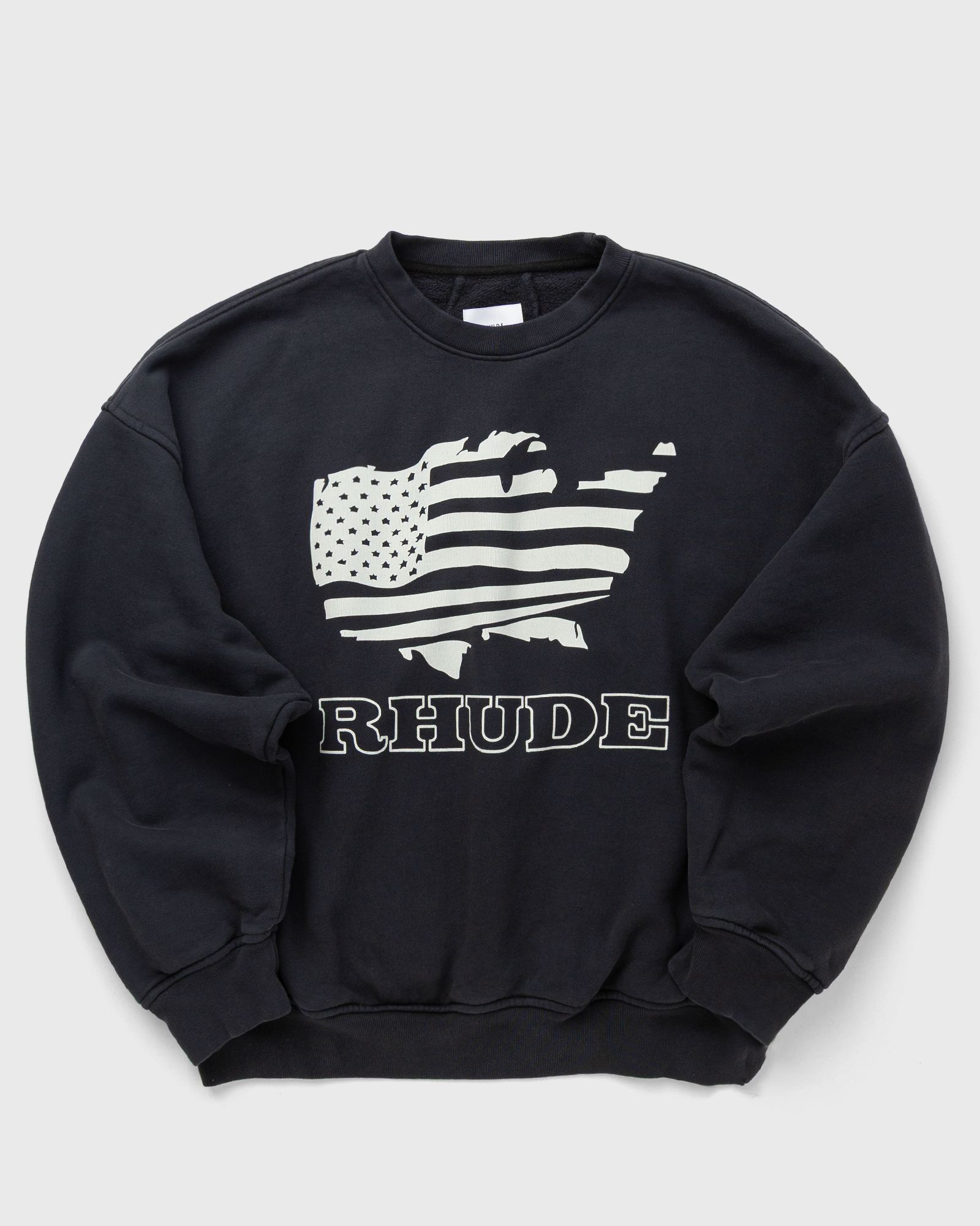Rhude RHUDE BANNER CREWNECK, black