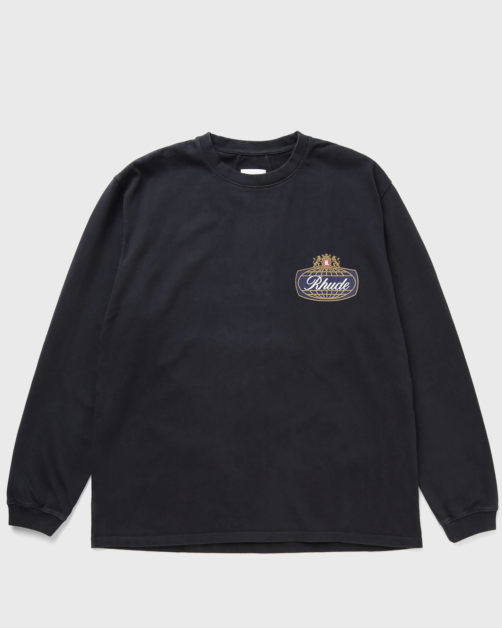 Rhude SAFARI CREST LS TEE, black