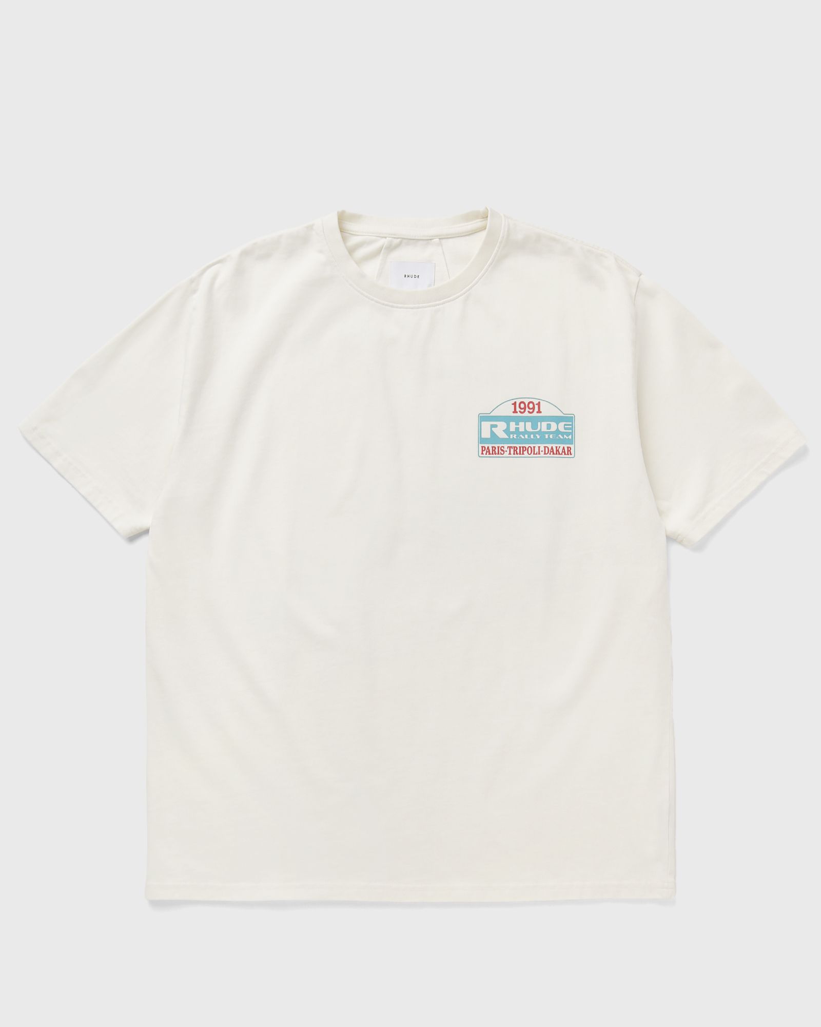 Rhude TRIPOLI RALLY TEAM TEE, white