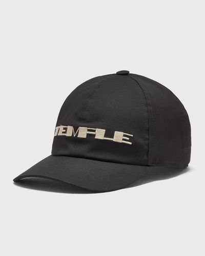 Rick Owens EMBROIDERED WOVEN CAP - BASEBALL CAP, black