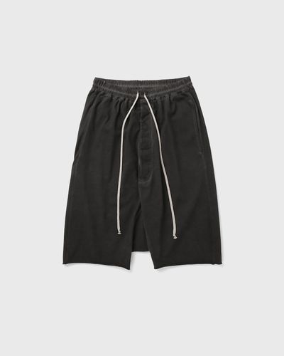 Rick Owens KNIT SHORTS-DRAWSTRING PODS, black