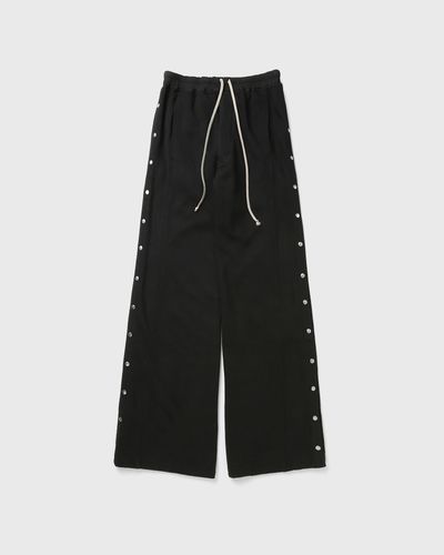 Rick Owens KNIT SWEAT PANTS-WIDE PUSHER PANTS, black
