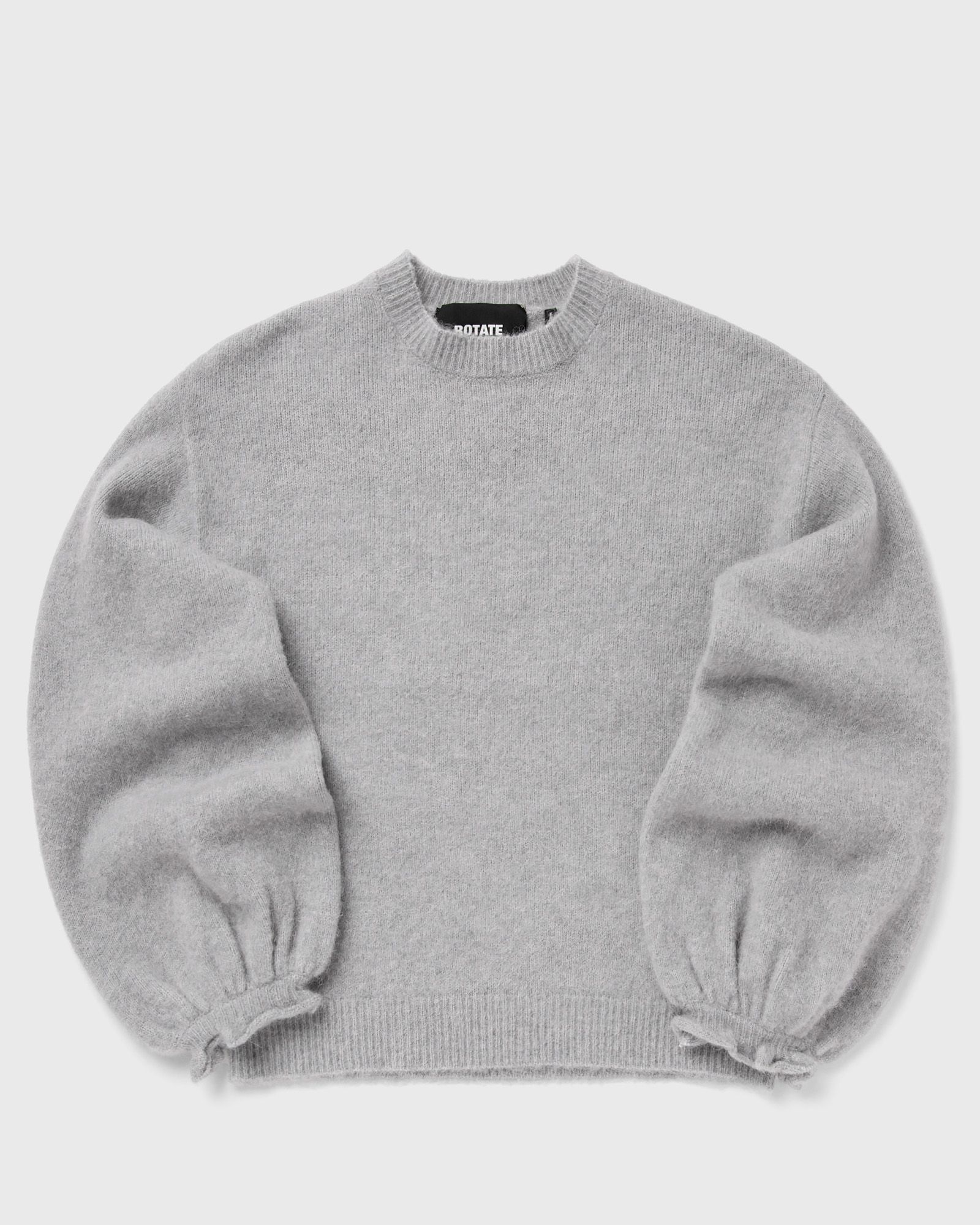 ROTATE Birger Christensen KNIT WIDE SLEEVE JUMPER, grey