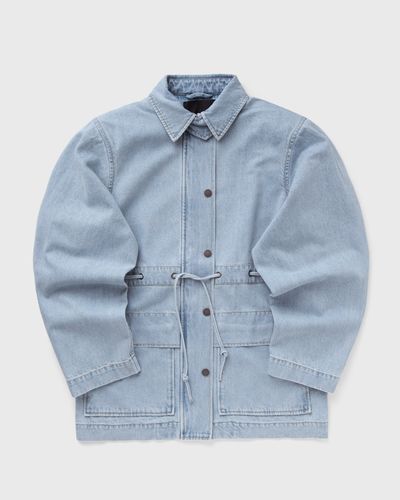 ROTATE Birger Christensen Laced Denim Jacket, blue