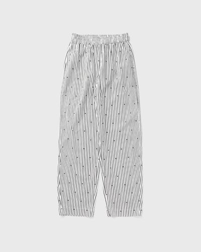 ROTATE Birger Christensen POPLIN TAPERED PANTS, black|white