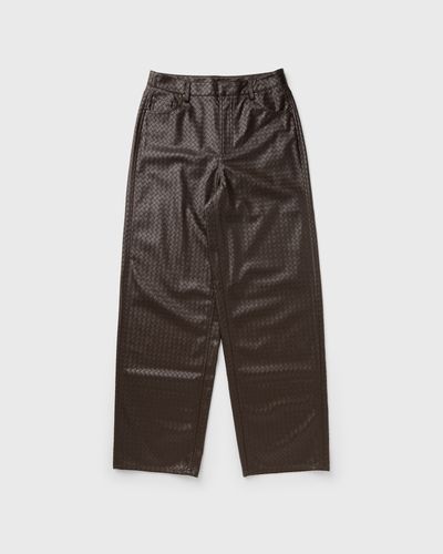ROTATE Birger Christensen WIDE LEG 5 POCKET PANTS, brown