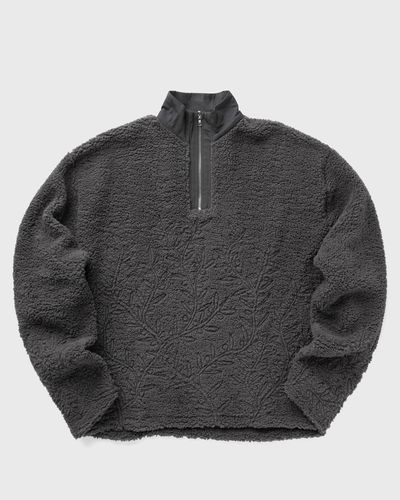 Rough. FLEECE TROYER OLIVE, grey
