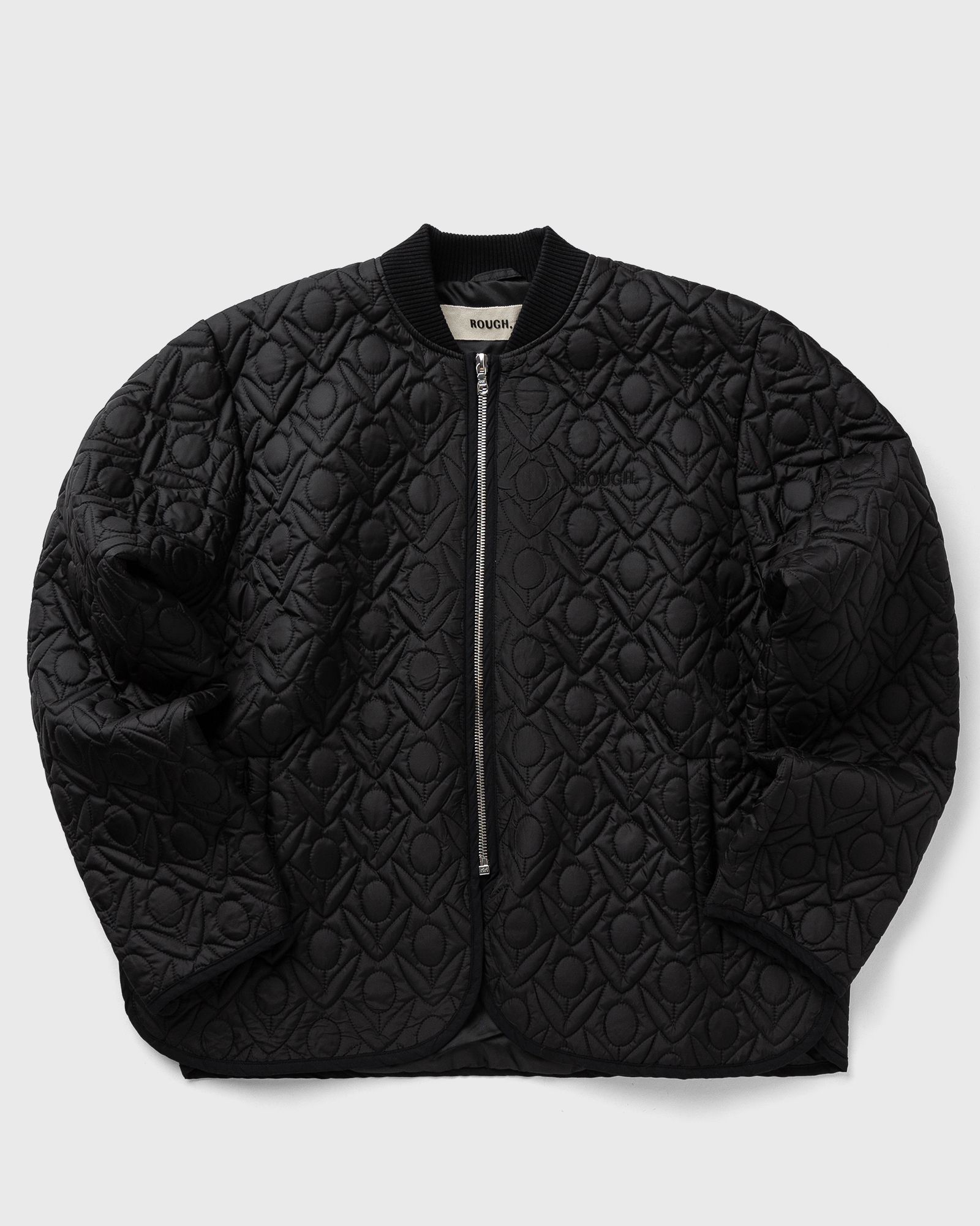 Rough. OLIVE PADDED JACKET, black