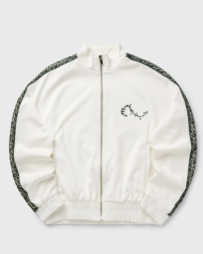 Rough. OLIVE TRACK JACKET, white