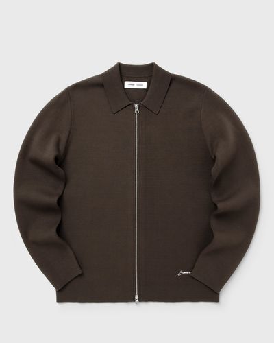 Samsøe & Samsøe SAMATT ZIP POLO 15825, brown