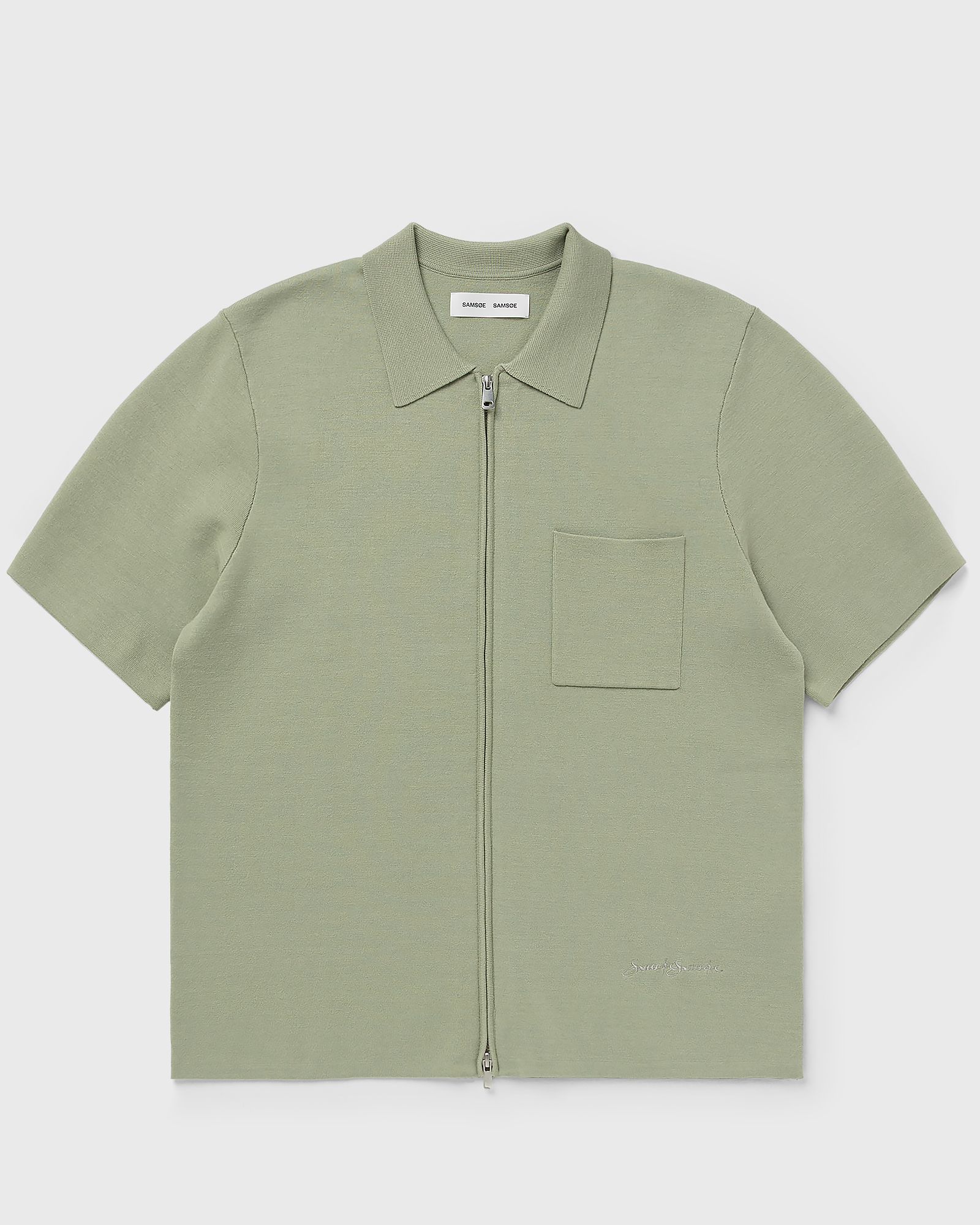 Samsøe & Samsøe SARICO ZIP SHIRT SS 15825, green