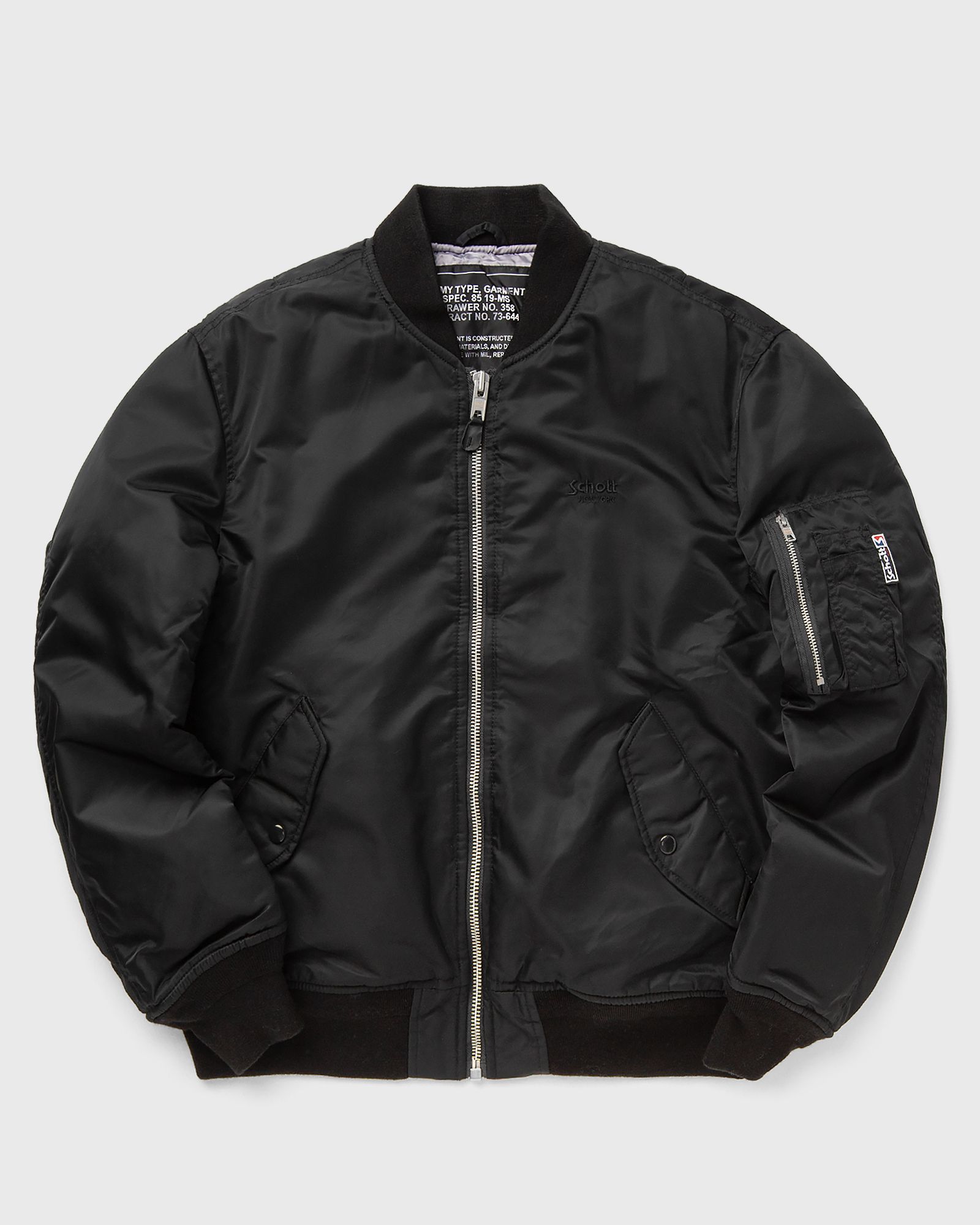 Schott NYC BOMBER JACKET, black