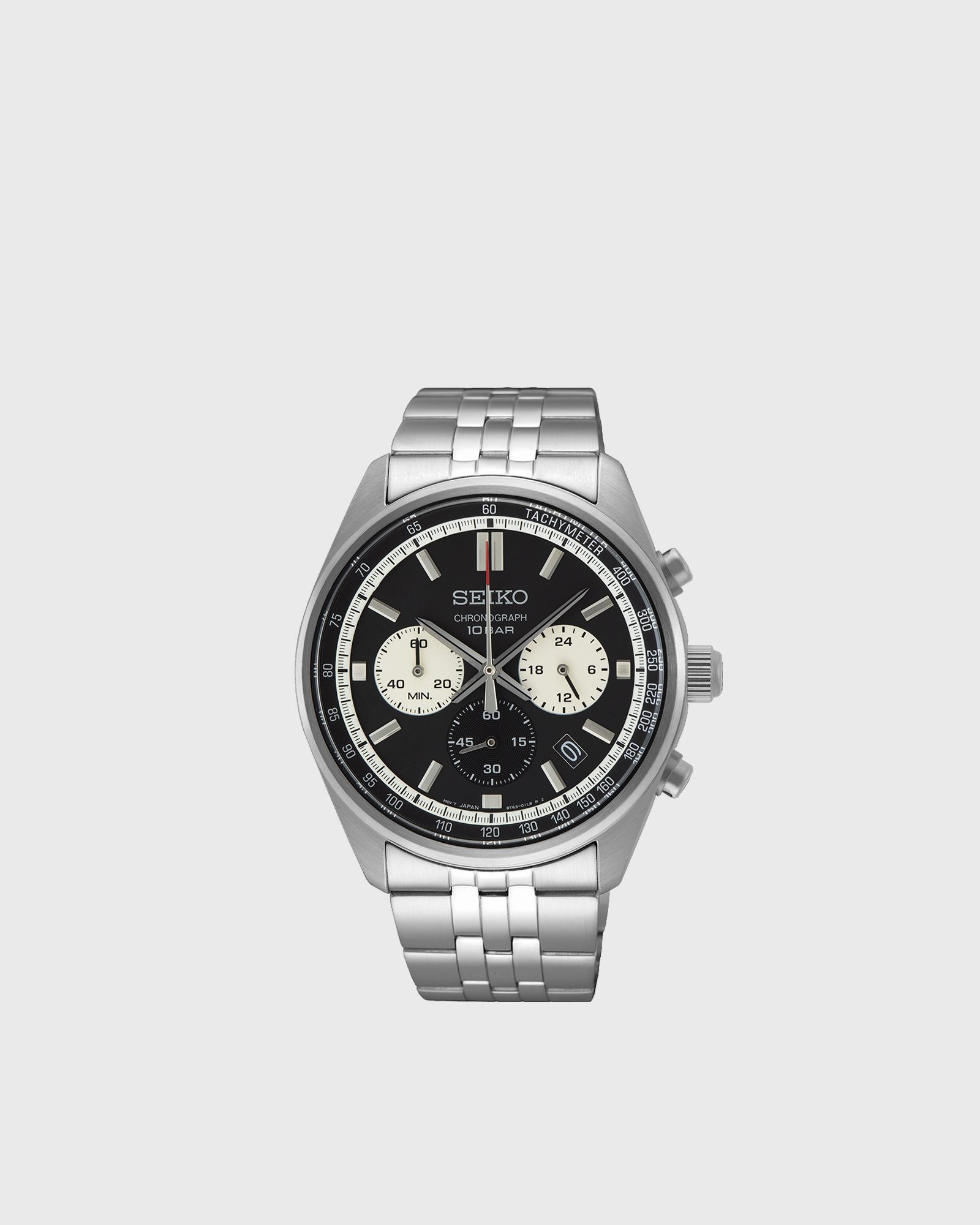 Seiko Chronograph ZB schwarz, black|silver