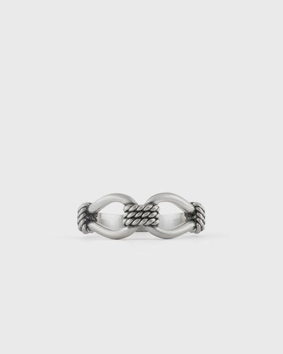 Serge DeNimes Silver Lasso Ring, silver