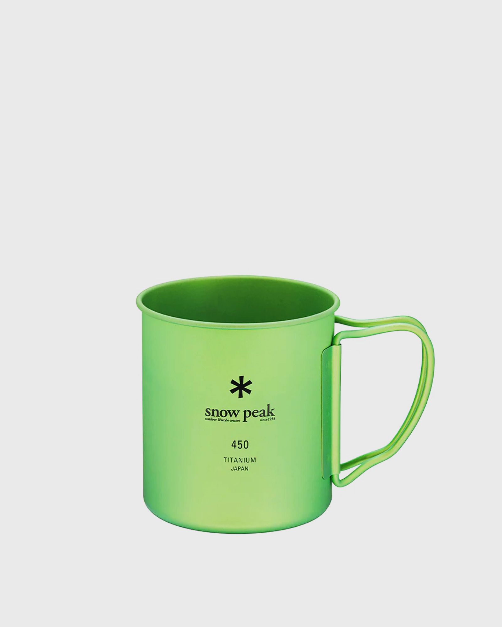 Snow Peak TI-SINGLE 450 COLORED CUP, green