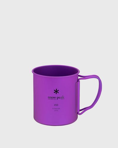 Snow Peak Ti-Single 450 Colored Cup Purple, purple