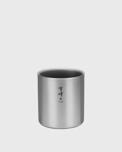Snow Peak Titanium Double Wall H Stacking Mug 300ml, silver