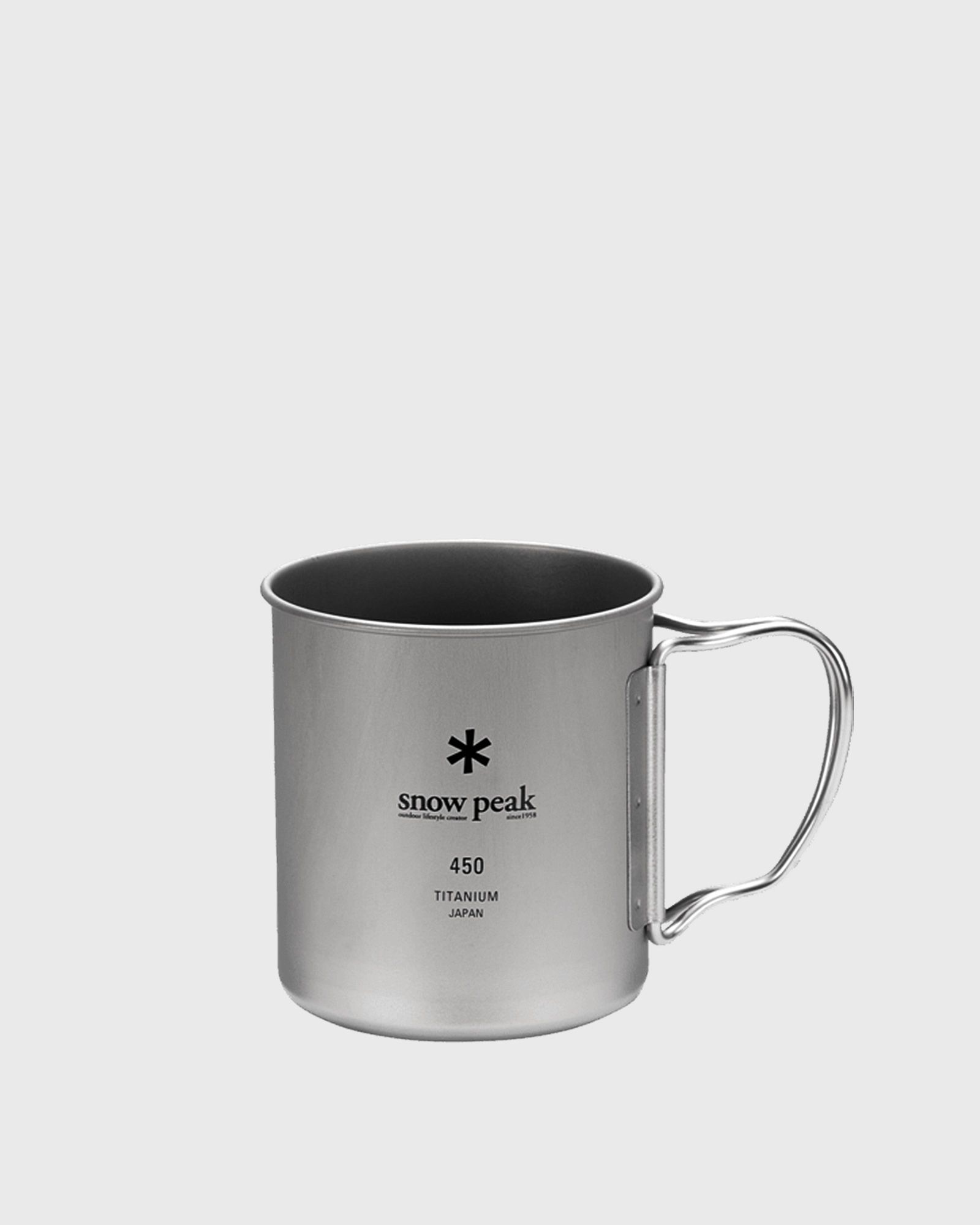 Snow Peak TITANIUM SINGLE MUG 450ML, silver