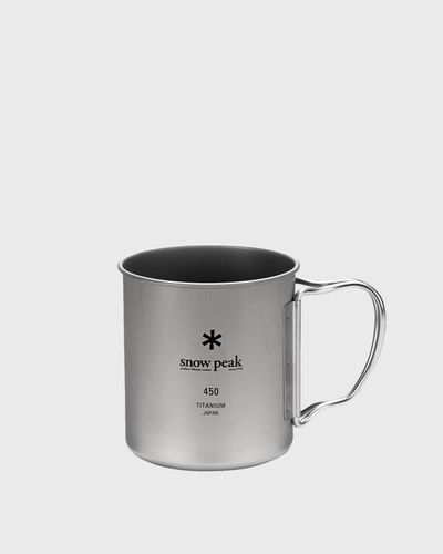Snow Peak TITANIUM SINGLE MUG 450ML, silver