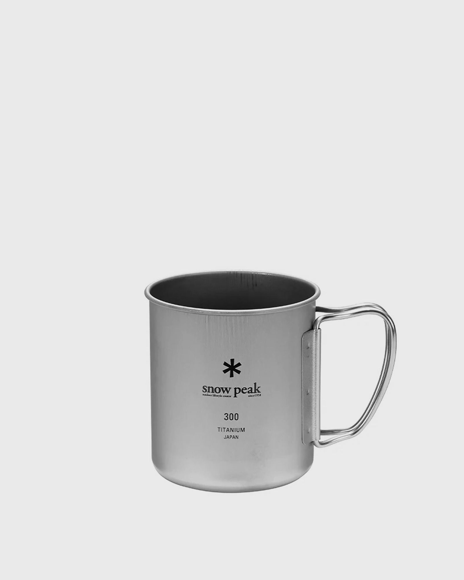 Snow Peak TITANIUM SINGLE WALL 300 MUG, silver