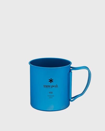 Snow Peak Titanuim Single Walled Mug 450, blue