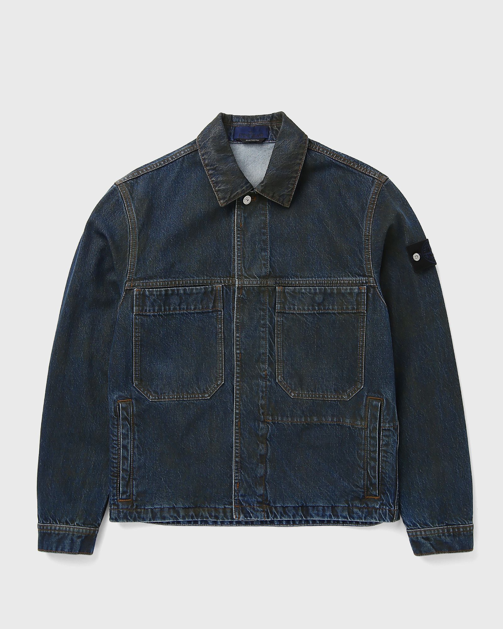 Stone Island BIKER JACKET, blue