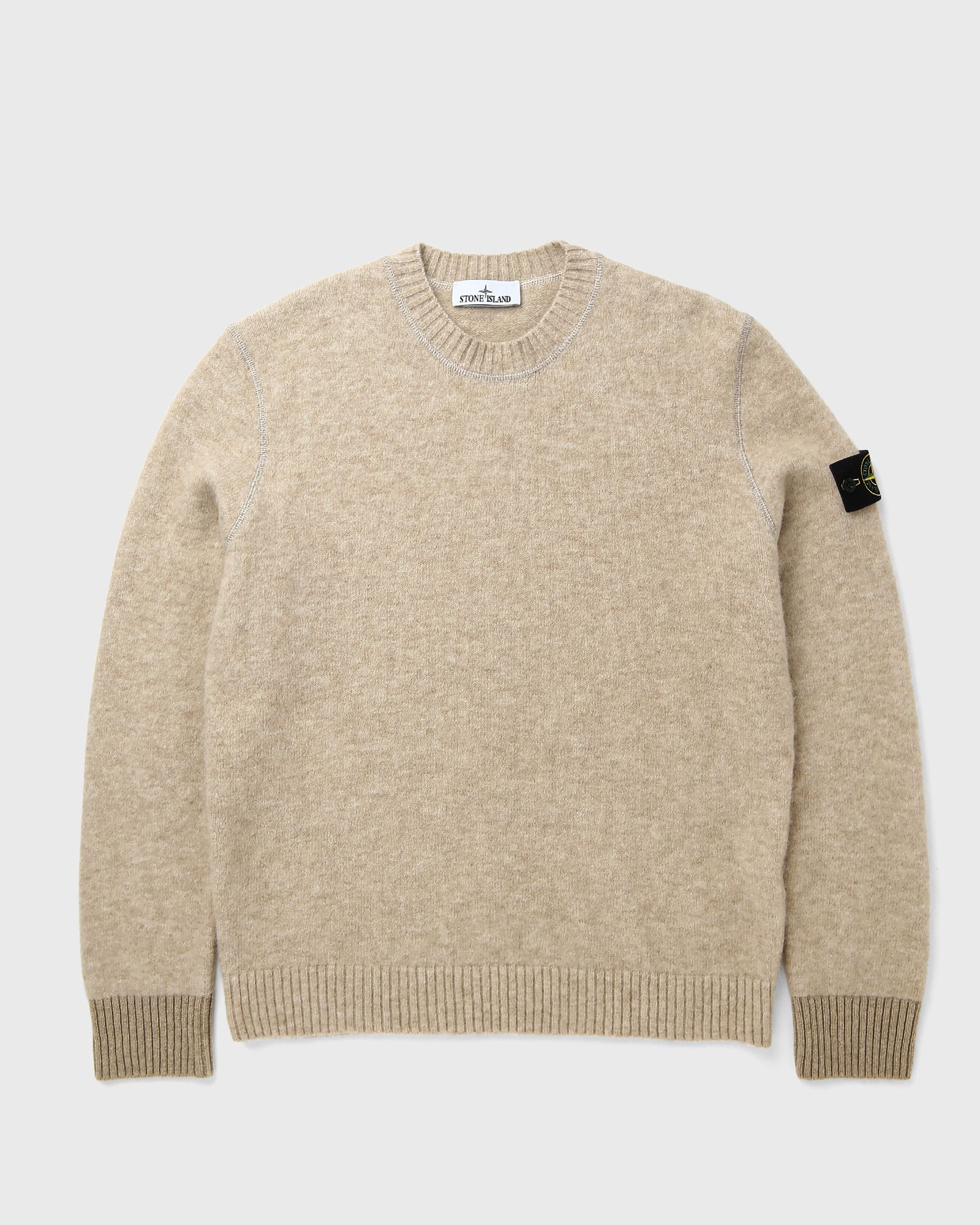 Stone Island Alpaca & Virgin Wool Blend Sweater — Beige
