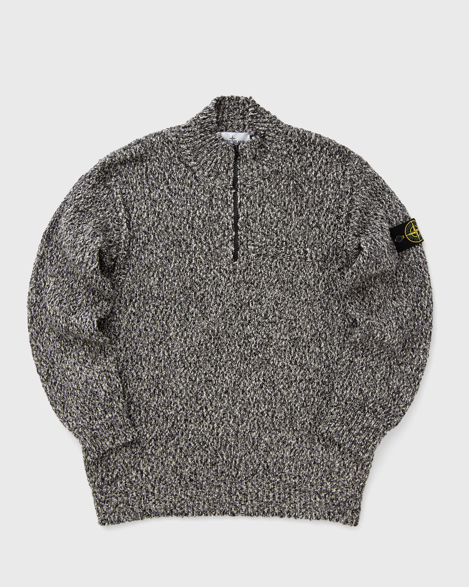 Stone Island KNIT HALF ZIP, black
