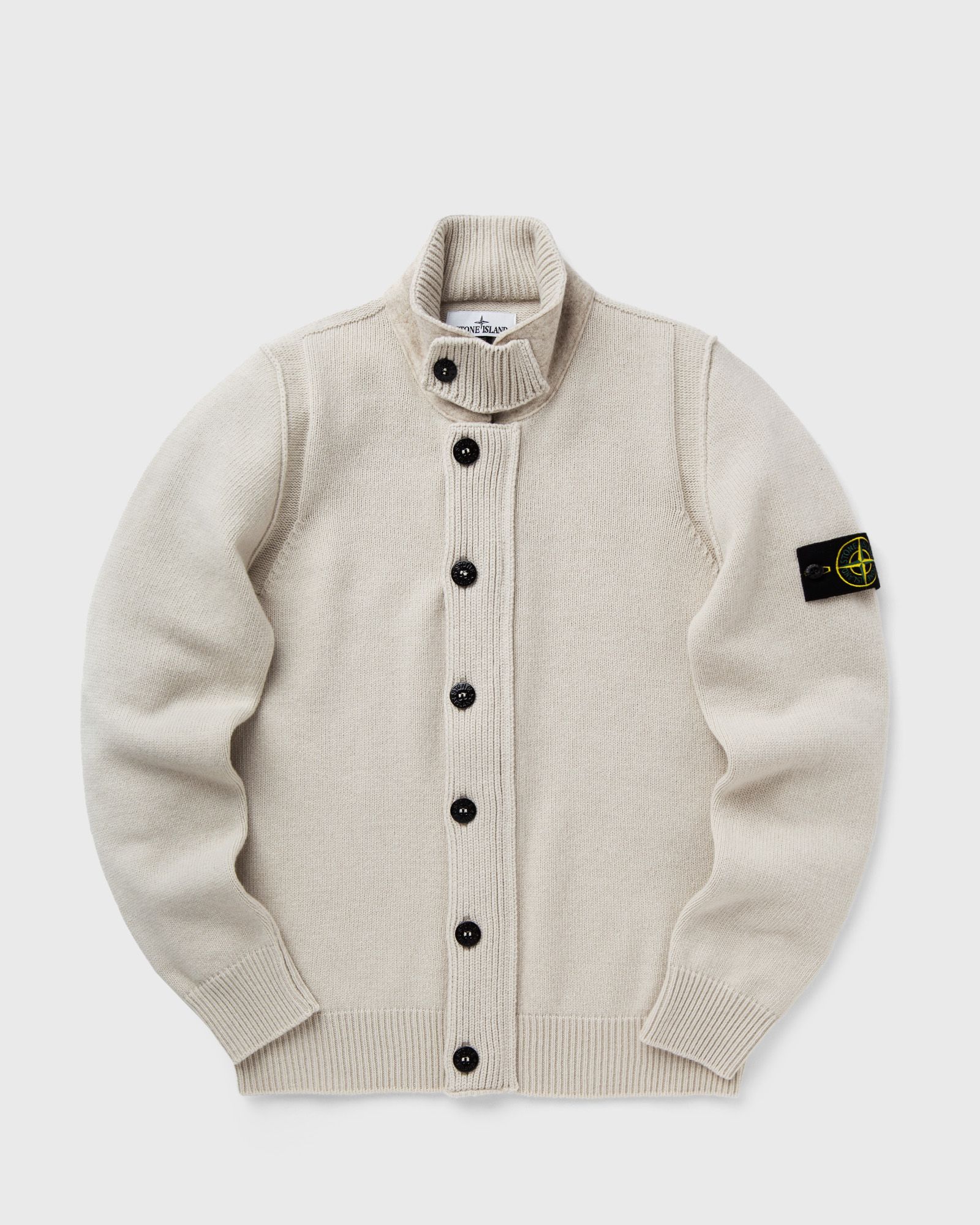 Stone Island LAMBSWOOL FULL ZIP CARDIGAN Beige | BSTN Store