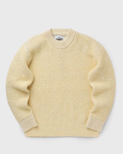 Stone Island MARINA DOUBLE WEAVE WOOL NYLON SWEATER, beige