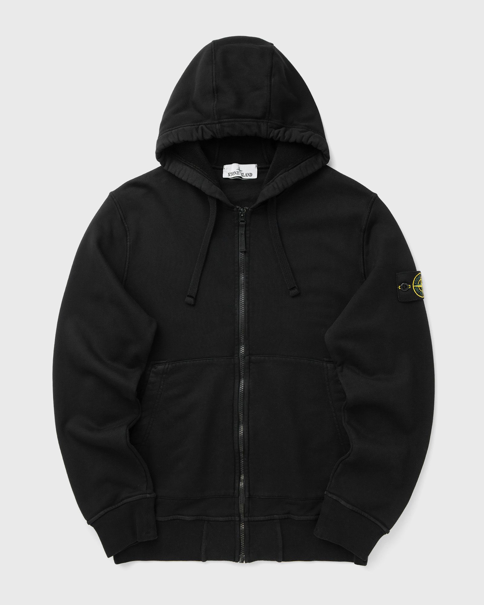 Stone Island ZIP HOODIE SWEATER, black