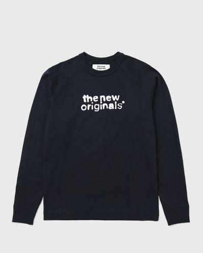 The New Originals AIRBRUSHED EMBLEM LOGO RAGLAN LONGSLEEVE, blue
