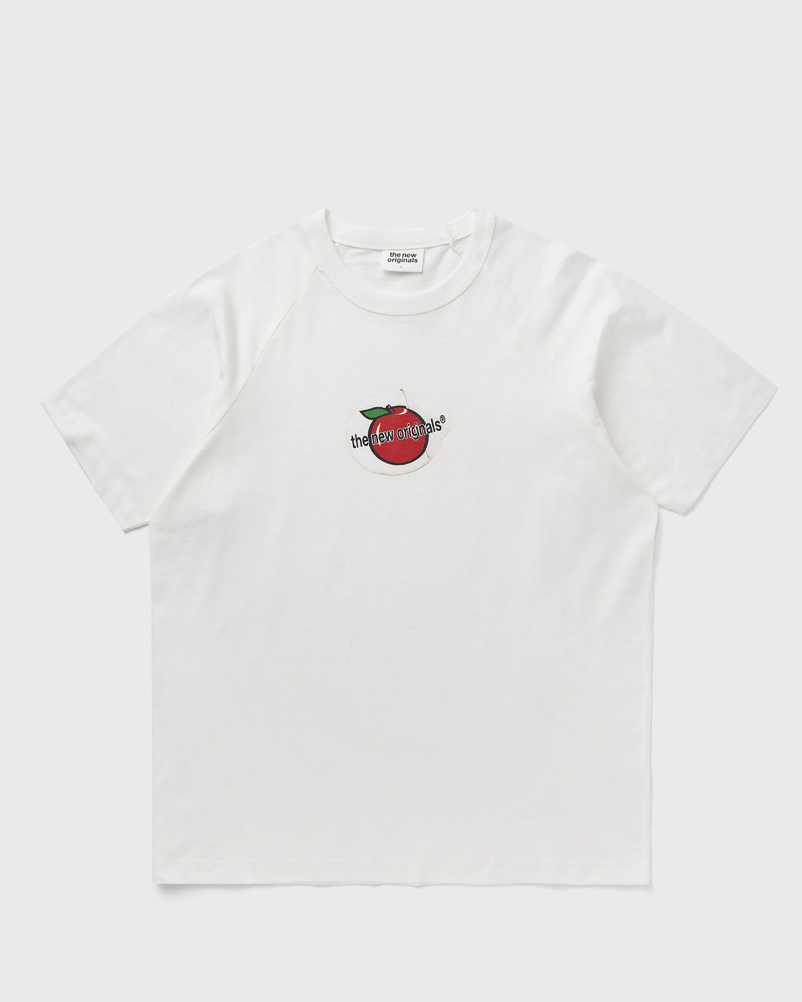 The New Originals APPLE STICKER RAGLAN TEE, white