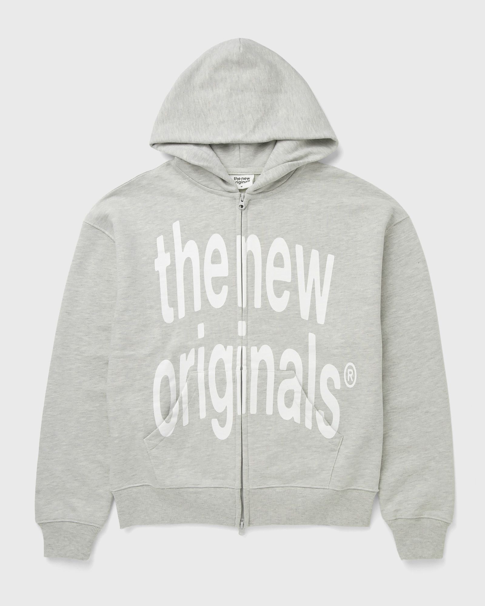 The New Originals BIG LOGO ZIP UP HOODIE, grey