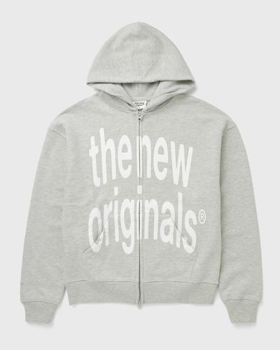 The New Originals BIG LOGO ZIP UP HOODIE, grey