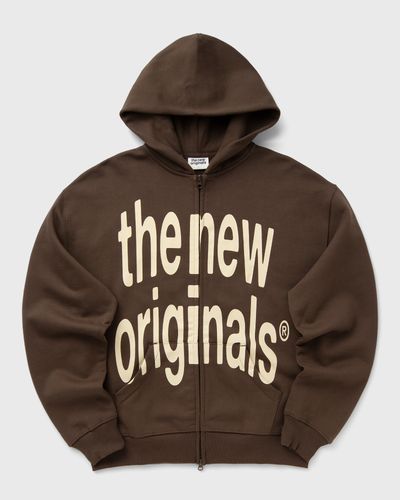 The New Originals BIG LOGO ZIP UP HOODIE, brown