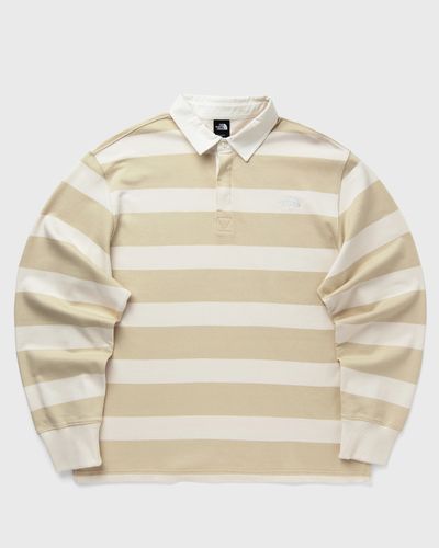 The North Face RUGBY POLO SWEATSHIRT, white|yellow