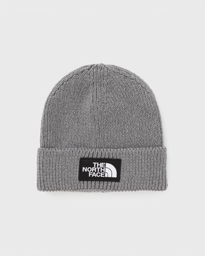 The North Face TNF LOGO BOX CUFFED BEANIE, grey