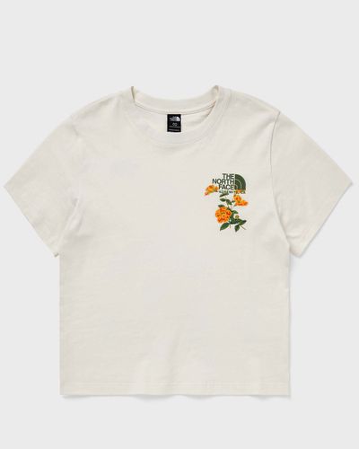 The North Face WMNS FLORA EMBRO REGULAR SHORT SLEEVE TEE-G, beige