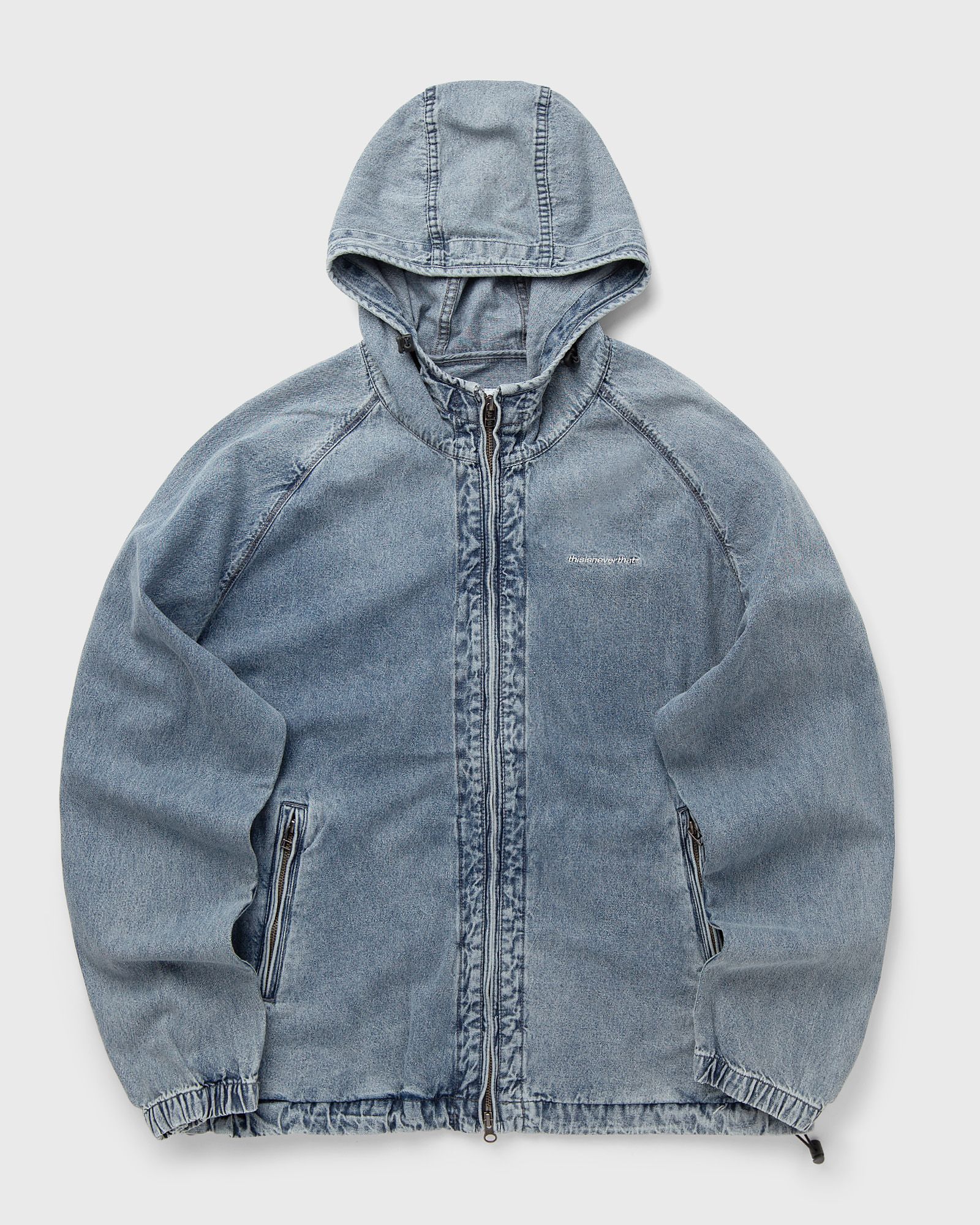 Thisisneverthat SP-Logo Denim Windbreaker, blue