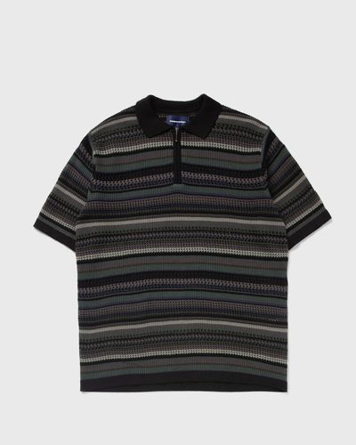 Thisisneverthat Striped S/S KnIt Polo, black