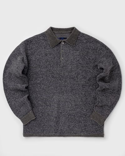 Thisisneverthat Velvet Knit Polo, grey