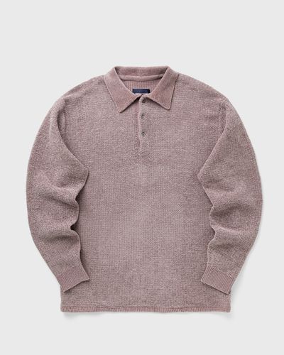 Thisisneverthat Velvet Knit Polo, pink